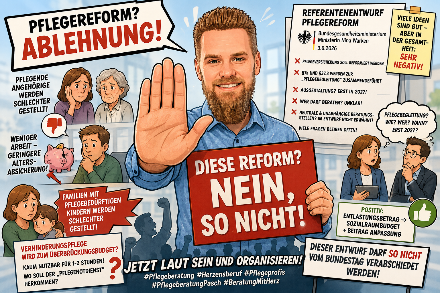 Pflegereform von der Bundesregierung wurde angekündigt