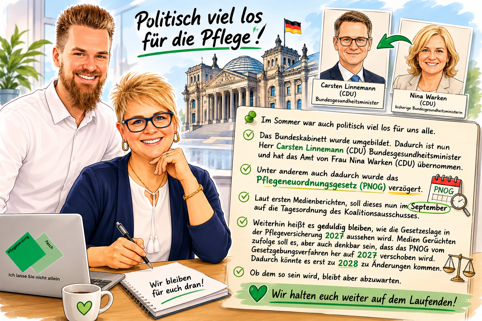 Im Sommer war auch politisch viel los für uns alle.